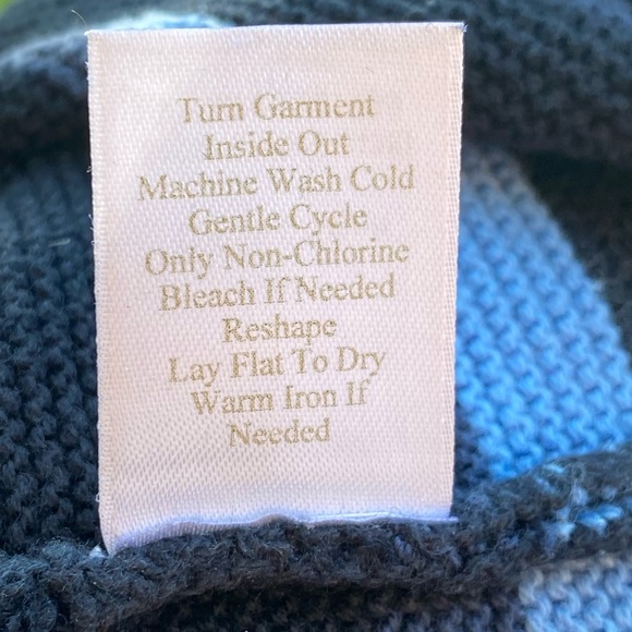 3/$30 Caslon 100% Cotton dark and light navy blue sz M - Picture 8 of 9